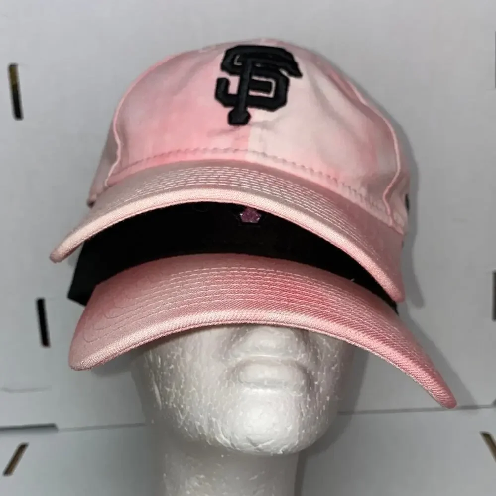 New Era SF Giants Mother's Day 39THIRTY Flex Hat Glitter Pink Black Tie Dye Brim